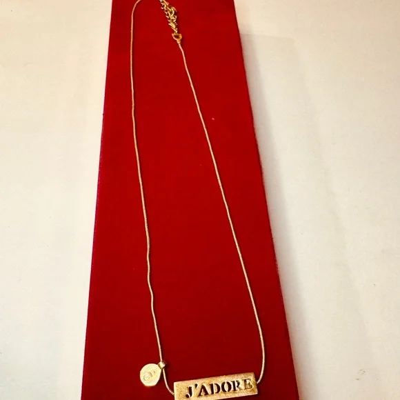 Dior Gold J'ADORE Pendant Necklace - Picture 11 of 15